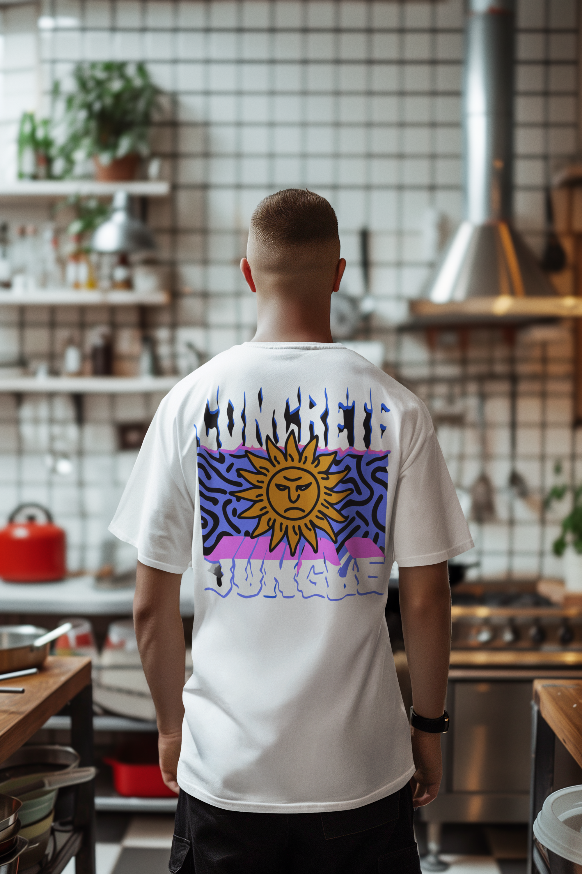 'Sunburst' Concrete Jungle Heavy T-Shirt